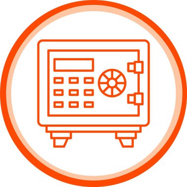 Web Kullanımı için Güvenli Kutu Simgesi, Basit Vektör İllüstrasyonu