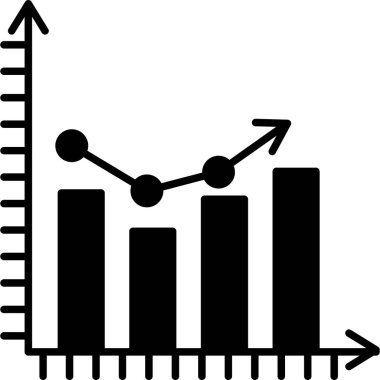 grafik büyüme vektörü simgesi