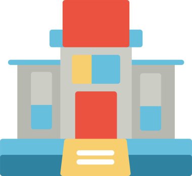 inşaat endüstrisi simgesi düz stil