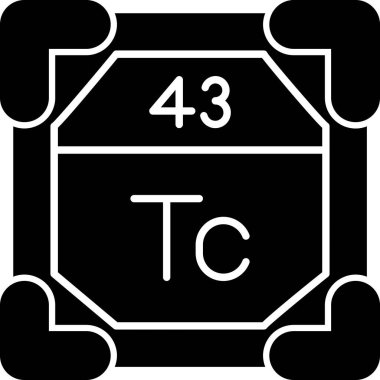 Periyodik tablonun kimyasal elementinin vektör çizimi