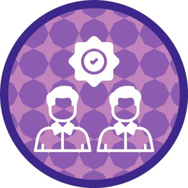 Web Kullanımı için Kullanıcı Dostane Simge, Basit Vektör İllüstrasyonu