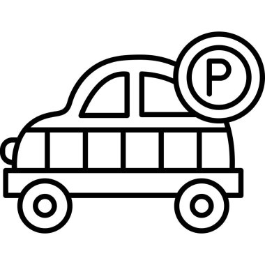 bus simgesi vektör illüstrasyonu