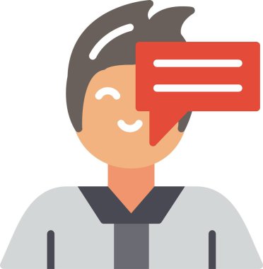 Müşteri derecelendirme düz simgesi