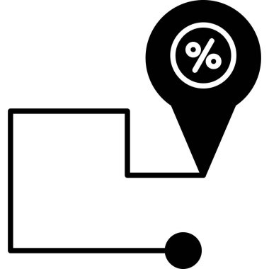 Harita işaretleyici simgesi. vektör illüstrasyonu