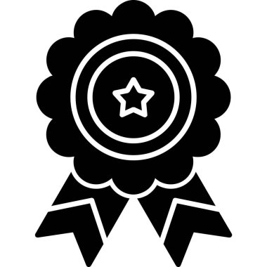 ödül rozeti simgesi vektör illüstrasyon