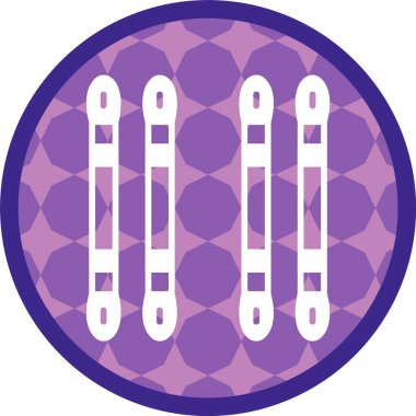 Pamuk Temizleme Simgesi, Web Kullanımı için Basit Vektör İllüstrasyonu