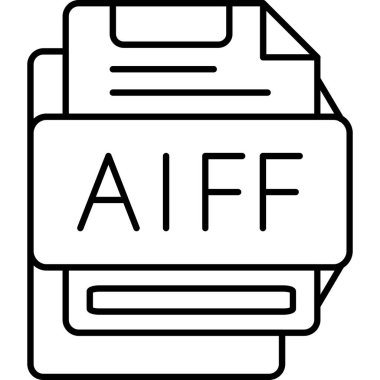 dosya biçimi simgesi, vektör illüstrasyonu