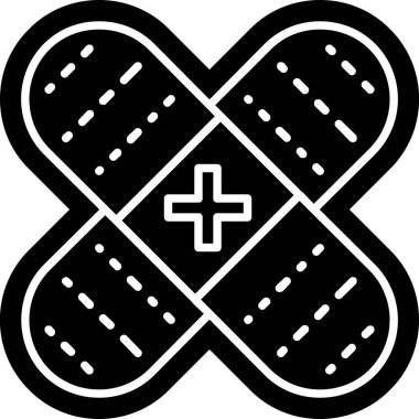 Tıbbi çapraz simge vektör çizimi