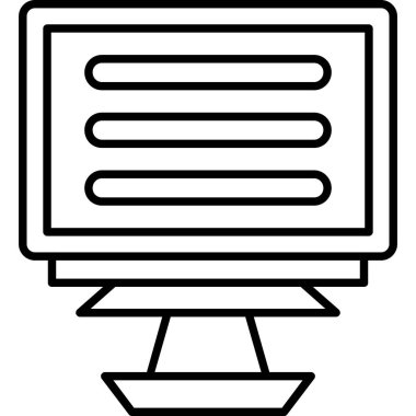 dizüstü bilgisayar simgesi, vektör illüstrasyonu beyaz üzerine izole edildi