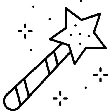 Yılbaşı süslemesi yıldız vektör çizimi