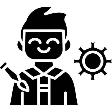 İnsan avatarı. Web simgesi vektör illüstrasyonu