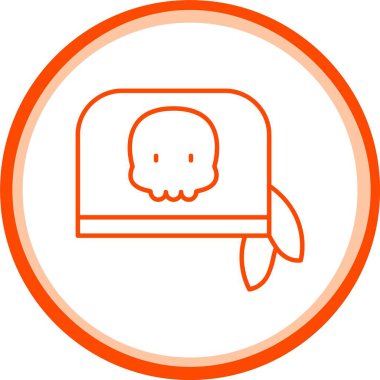 Bandana Simgesi, Web Kullanımı için Basit Vektör İllüstrasyonu