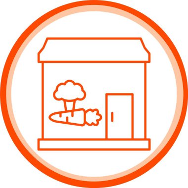 Web Kullanımı için Sebze Simgesi, Basit Vektör İllüstrasyonu