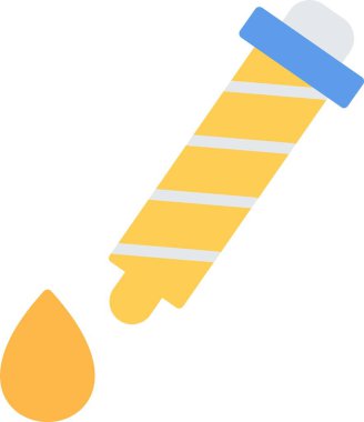 boya fırça düz simgesi, vektör, illüstrasyon