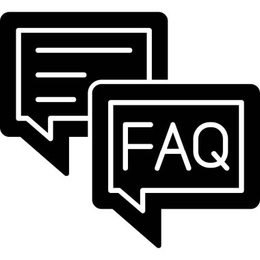 faq simgesi, basit soru işaretleri biçimi