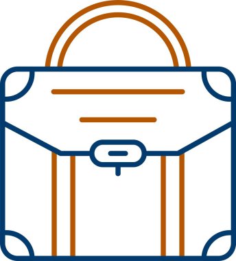 sırt çantası simgesi, vektör illüstrasyonu