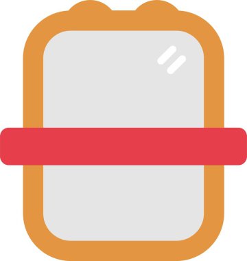 Ekmek düz vektör simgesi