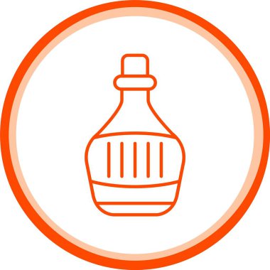 Şişe Simgesi, Web Kullanımı için Basit Vektör İllüstrasyonu