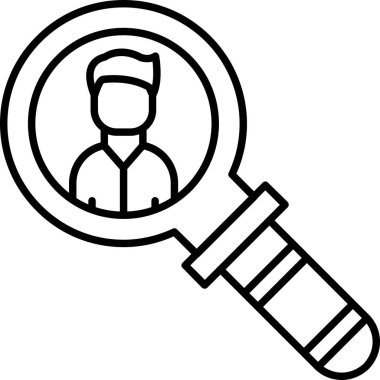 Ara. Web simgesi basit tasarım