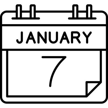 takvim işareti simgesi. Vektör çizim