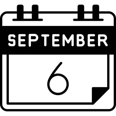 Eylül takvim simgesi tasarım