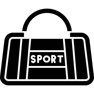Spor çantalı spor çantası, basit simge