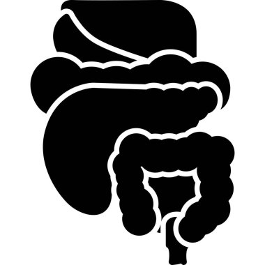 İnsan mide simgesi, çizgi biçimi