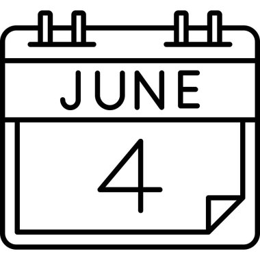 Takvim simgesi tasarımı, vektör illüstrasyonu