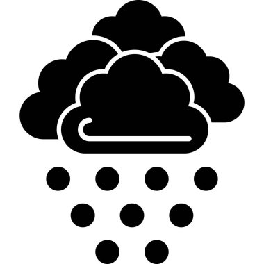 Yağmur. Web simgesi basit illüstrasyon