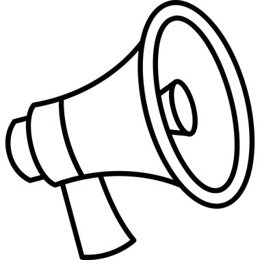 megafon simgesi, vektör illüstrasyonu