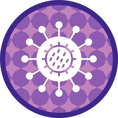 Epidemiyoloji Simgesi, Web Kullanımı için Basit Vektör İllüstrasyonu