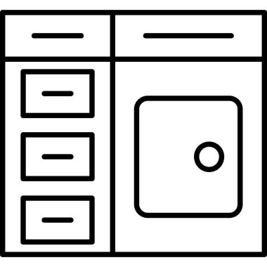 sunucu simgesi. Basit tasarım