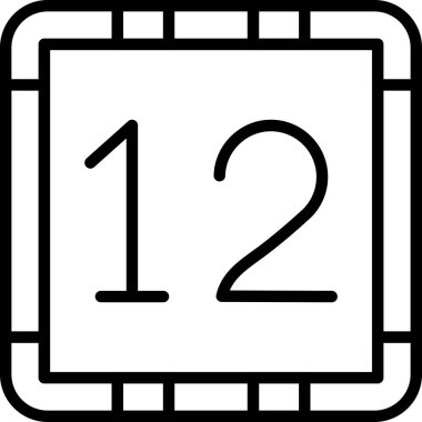 takvim tarihi olay simgesi ana hat biçiminde