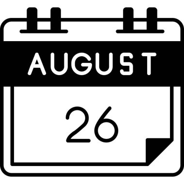 Takvim simgesinin vektör illüstrasyonu