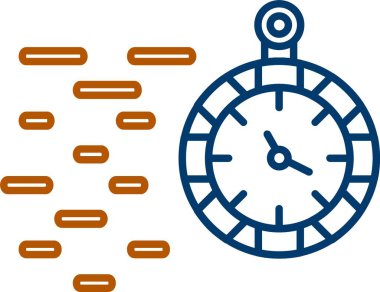 Hızlı Zaman Simgesi, Web Kullanımı için Basit Vektör İllüstrasyonu