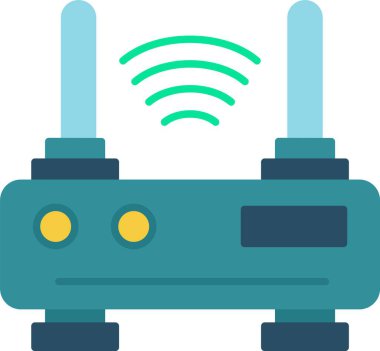 Kablosuz. Web simgesi basit illüstrasyon