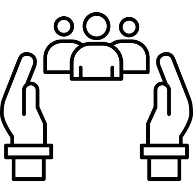 İnsan simgesinin vektör illüstrasyonu
