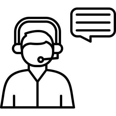 operatör müşteri desteği simgesi, özet biçimi