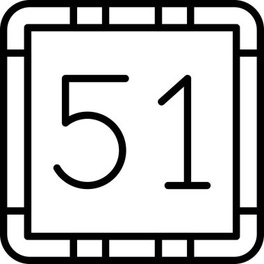 Özet biçiminde 5 numara simgesi