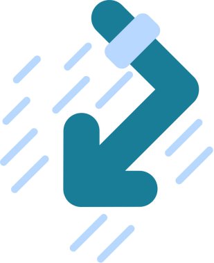 Yağmurlu bir hava. Basit illüstrasyon