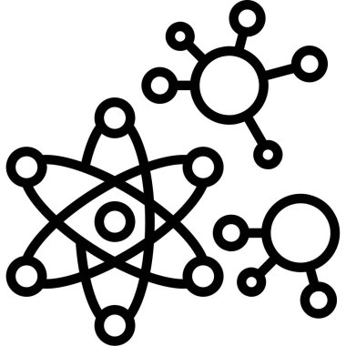 Molekül simgesi vektör illüstrasyonu