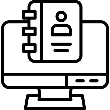 bilgisayar web simgesi basit tasarım