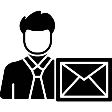 işadamı e- posta simgesi