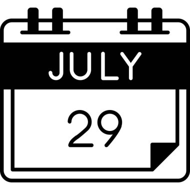 Takvim simgesi tasarımı, vektör illüstrasyonu