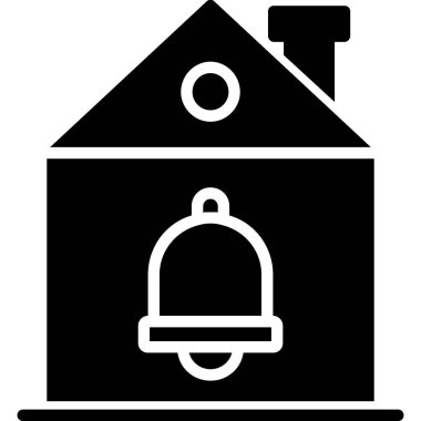 Bina. Web simgesi basit illüstrasyon