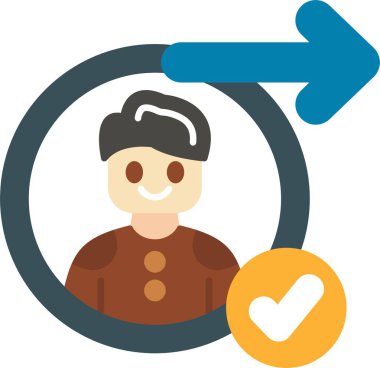 kullanıcının vektör illüstrasyonu