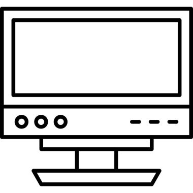 izleyici ikon vektör illüstrasyonu