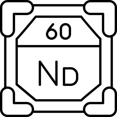 Kimyasal simge, vektör çizimi