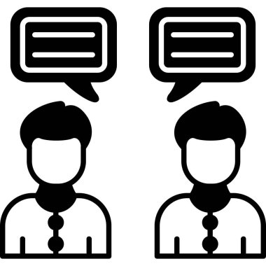 iş iletişimi tartışma simgesi