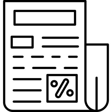 belge dosya simgesi, vektör illüstrasyonu